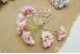 Daisy Silk artificial flowers on WIRE, 4 cm - Pack of 6